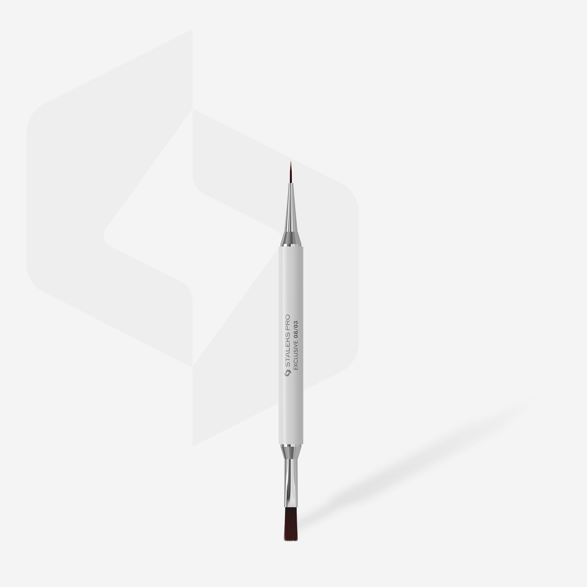 STALEKS EXCLUSIVE 08/03
Πινέλο gel διπλής όψης 10 mm / liner 10 mm